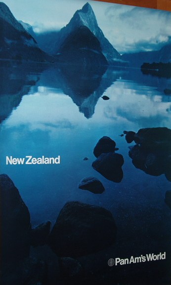 An early 1970s Poster in the Helvetical style promoting New Zealand.